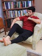 Men Maroon Crew Neck shorts sleeve Cotton T-shirt