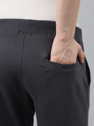 men's grey cargo jogger, showing back pocket