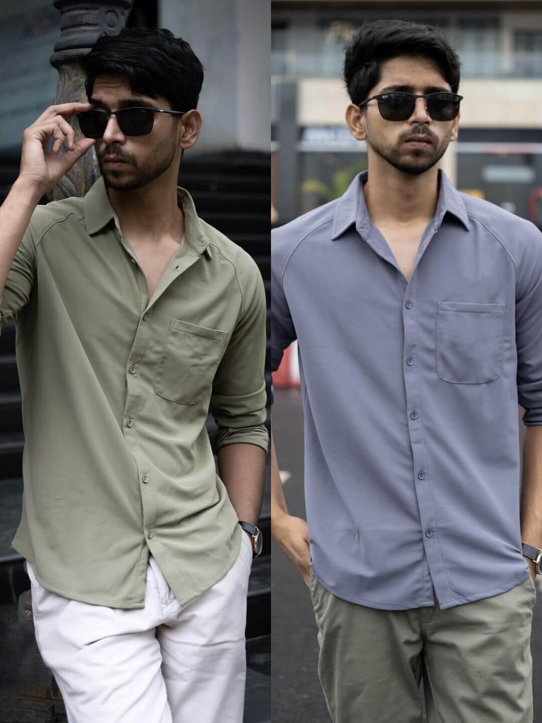 plain shirts for men combo offer