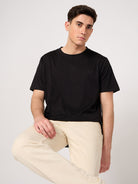plain black t shirt for men by thrust.club