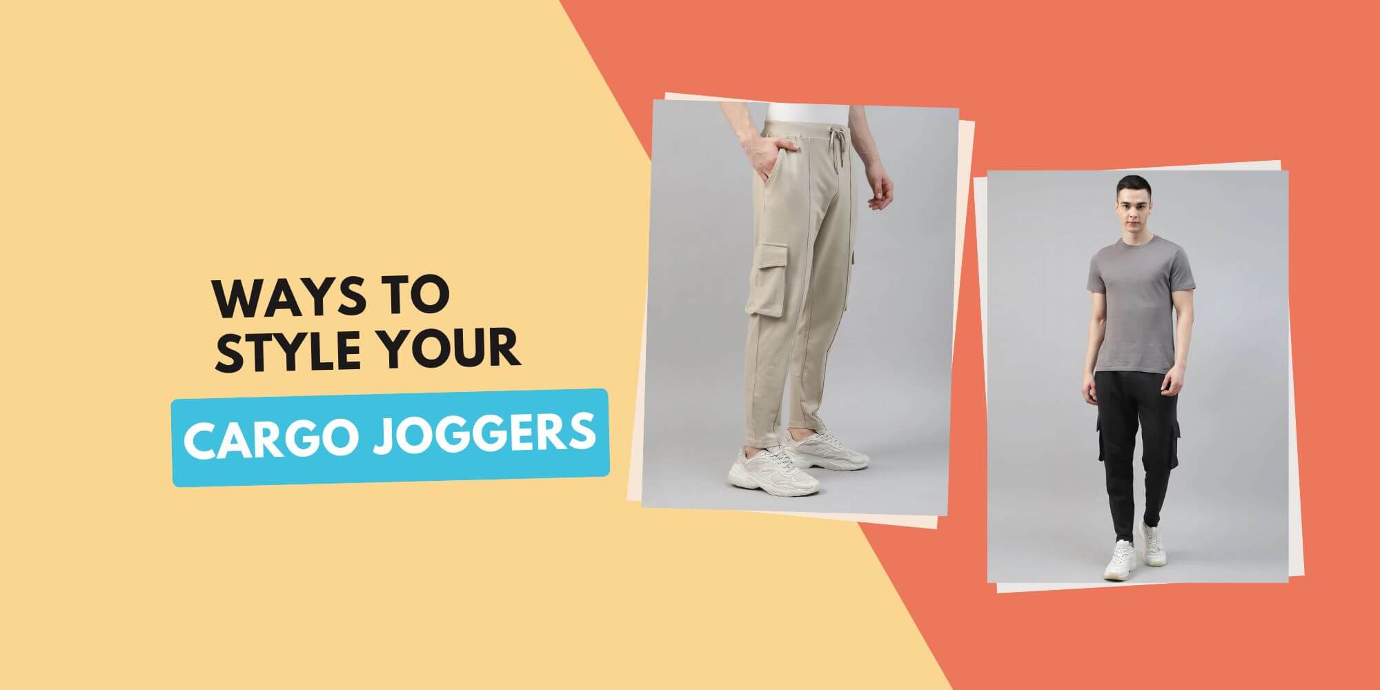 tips to style cargo joggers for men