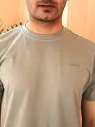 Men Pista Crew Neck Cotton T-shirt by Thrust.club