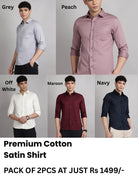 satin shirts combo pack