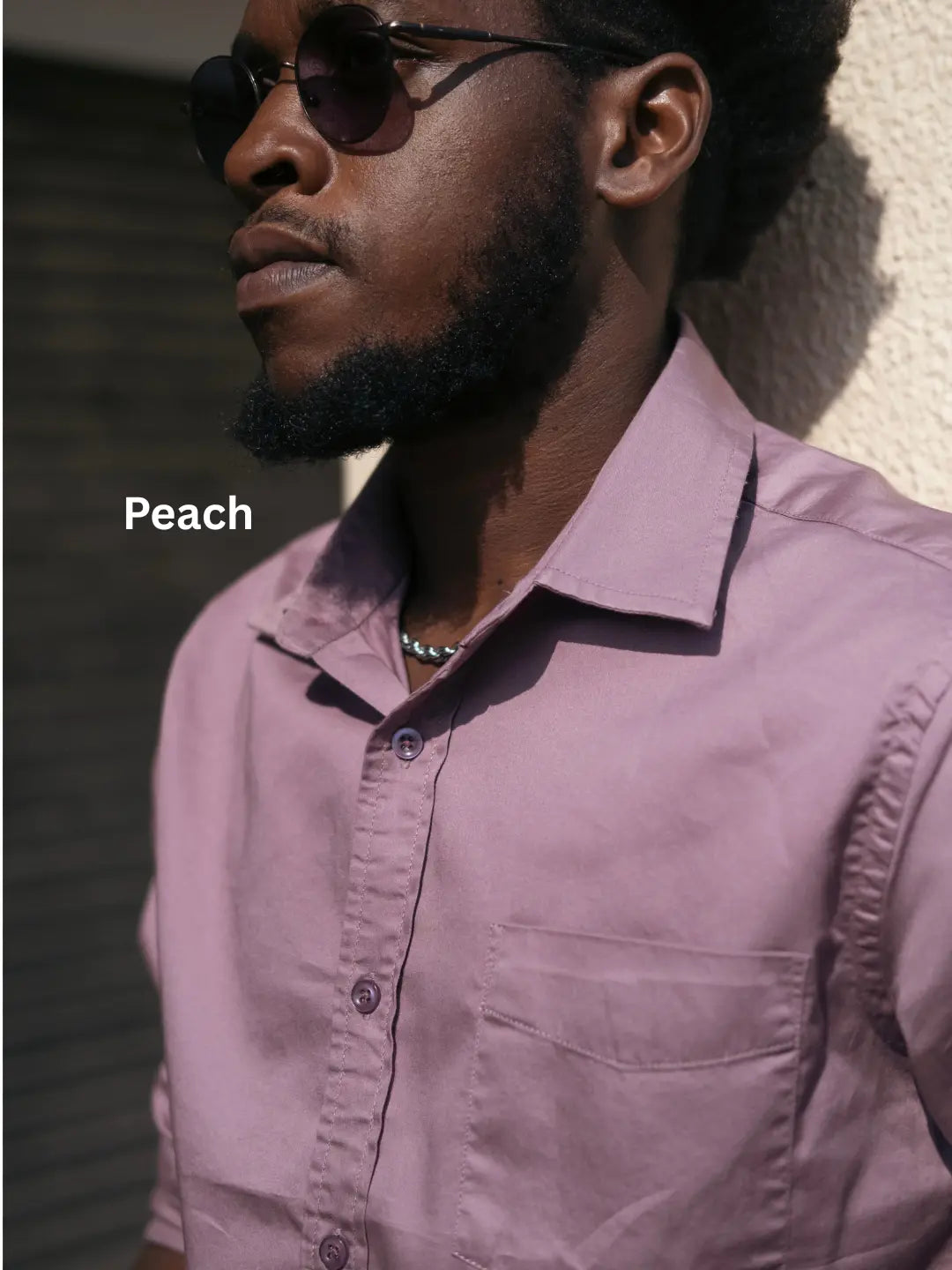 peach satin shirt, premium quality