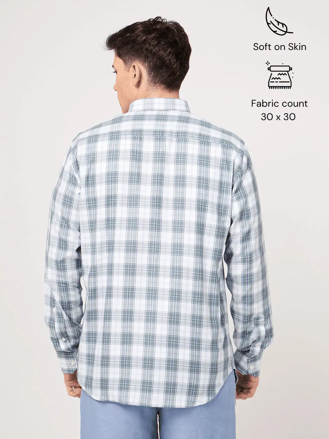 men's check shirt