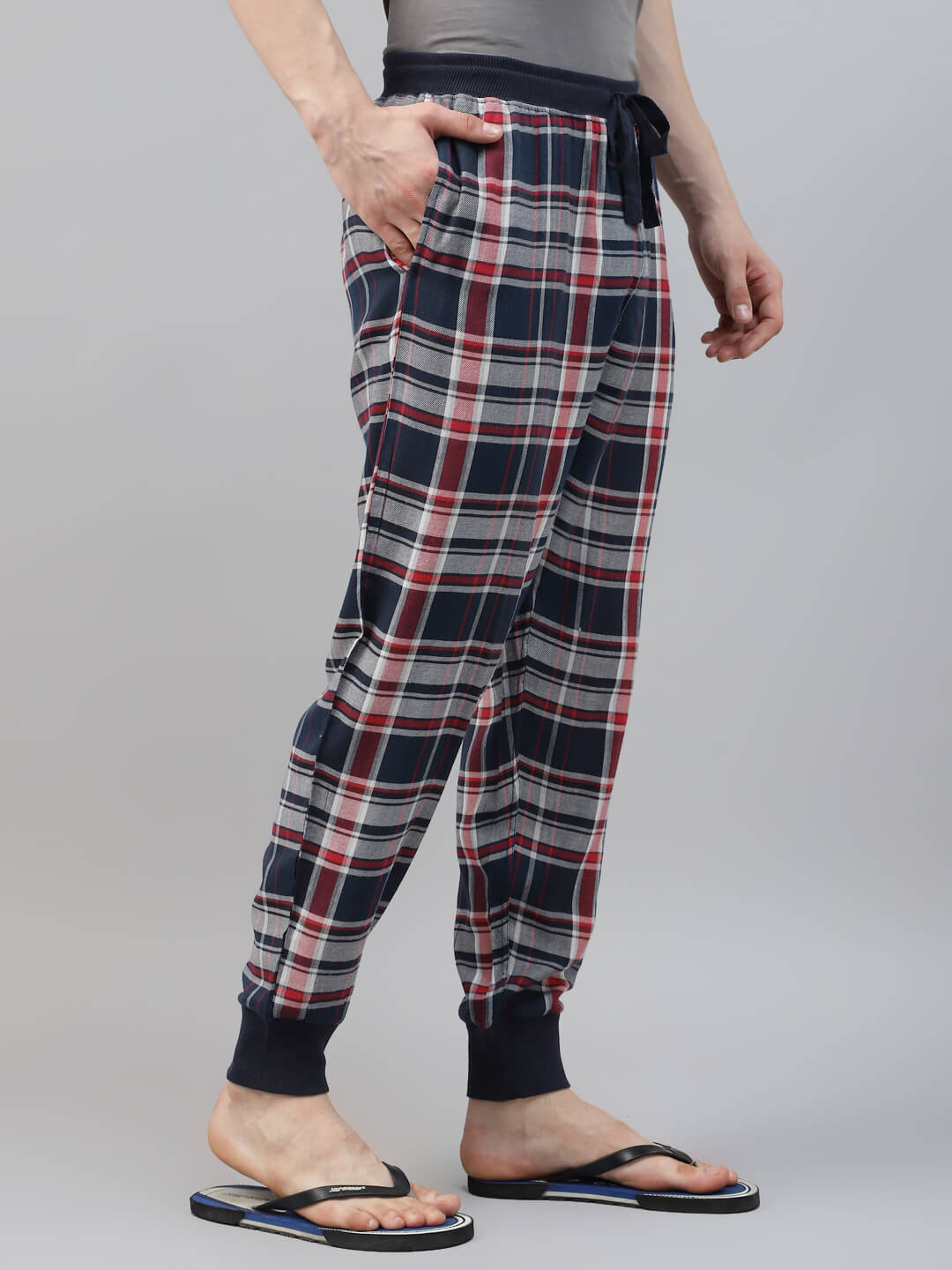 check lounge jogger pant for men, loungewear