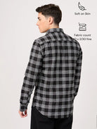 black check shirt for men