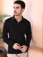 black cotton shirt for men party wear