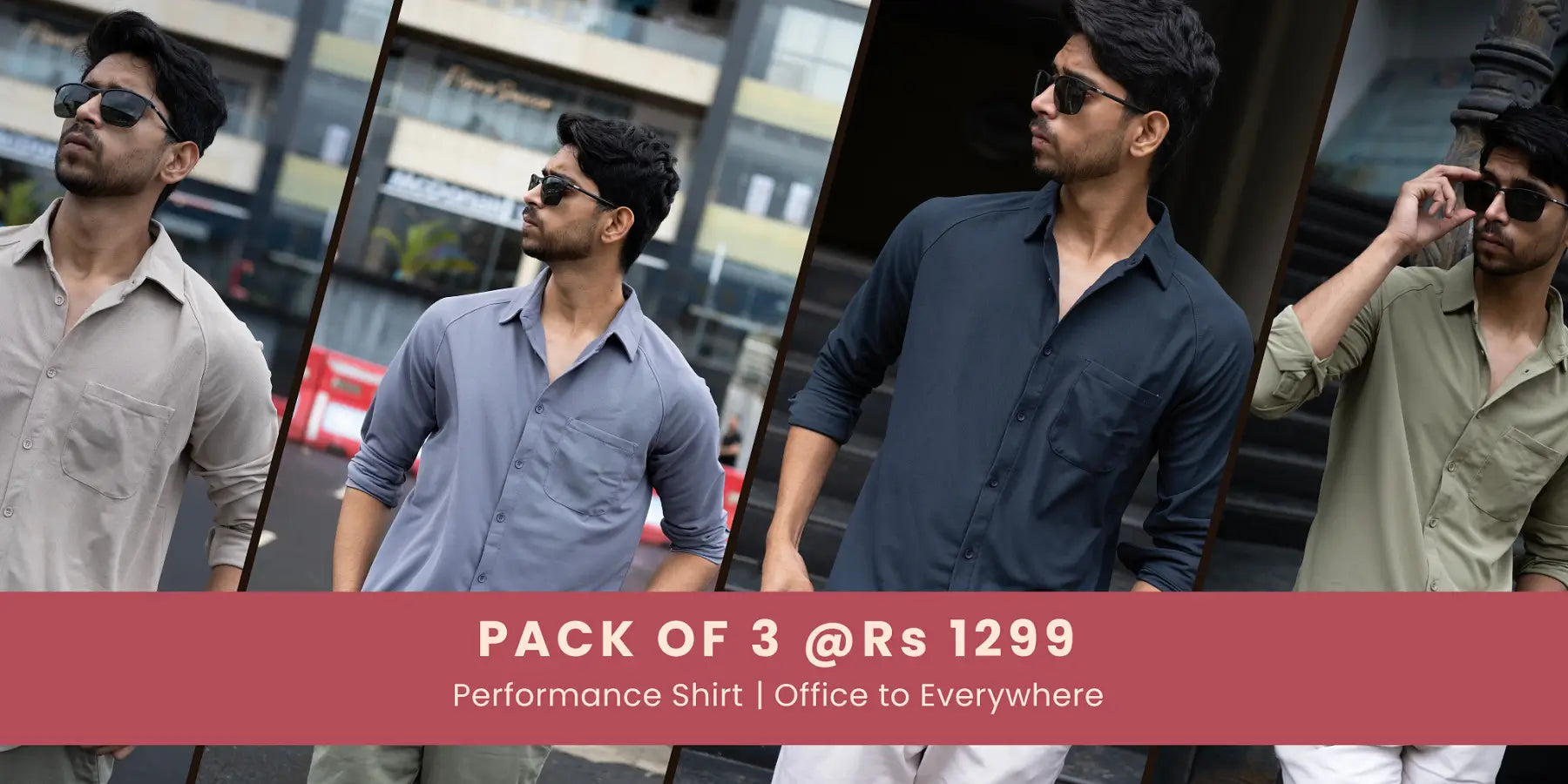 solid performance shirts combo offer
