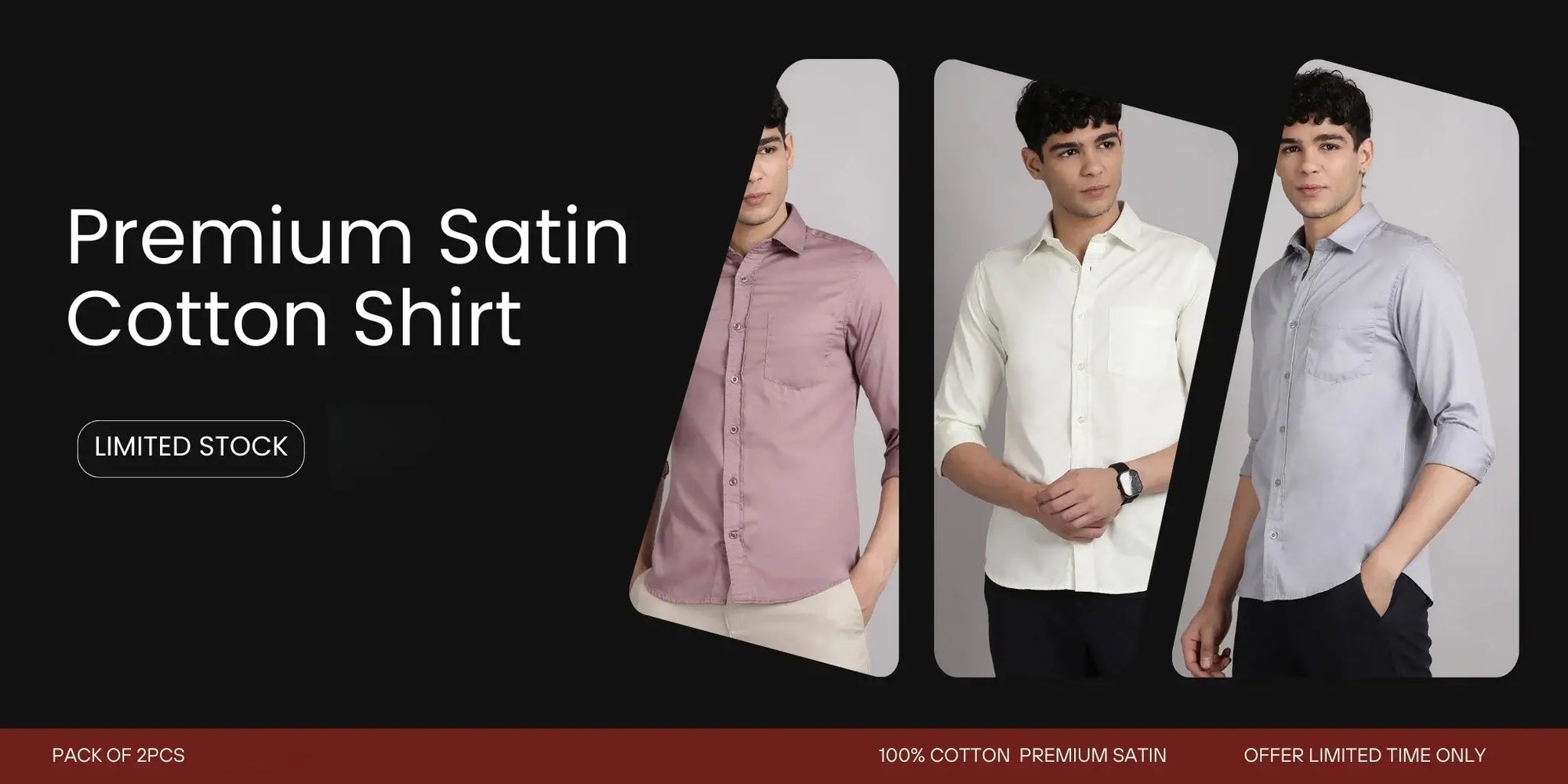 satin shirt combo offer
