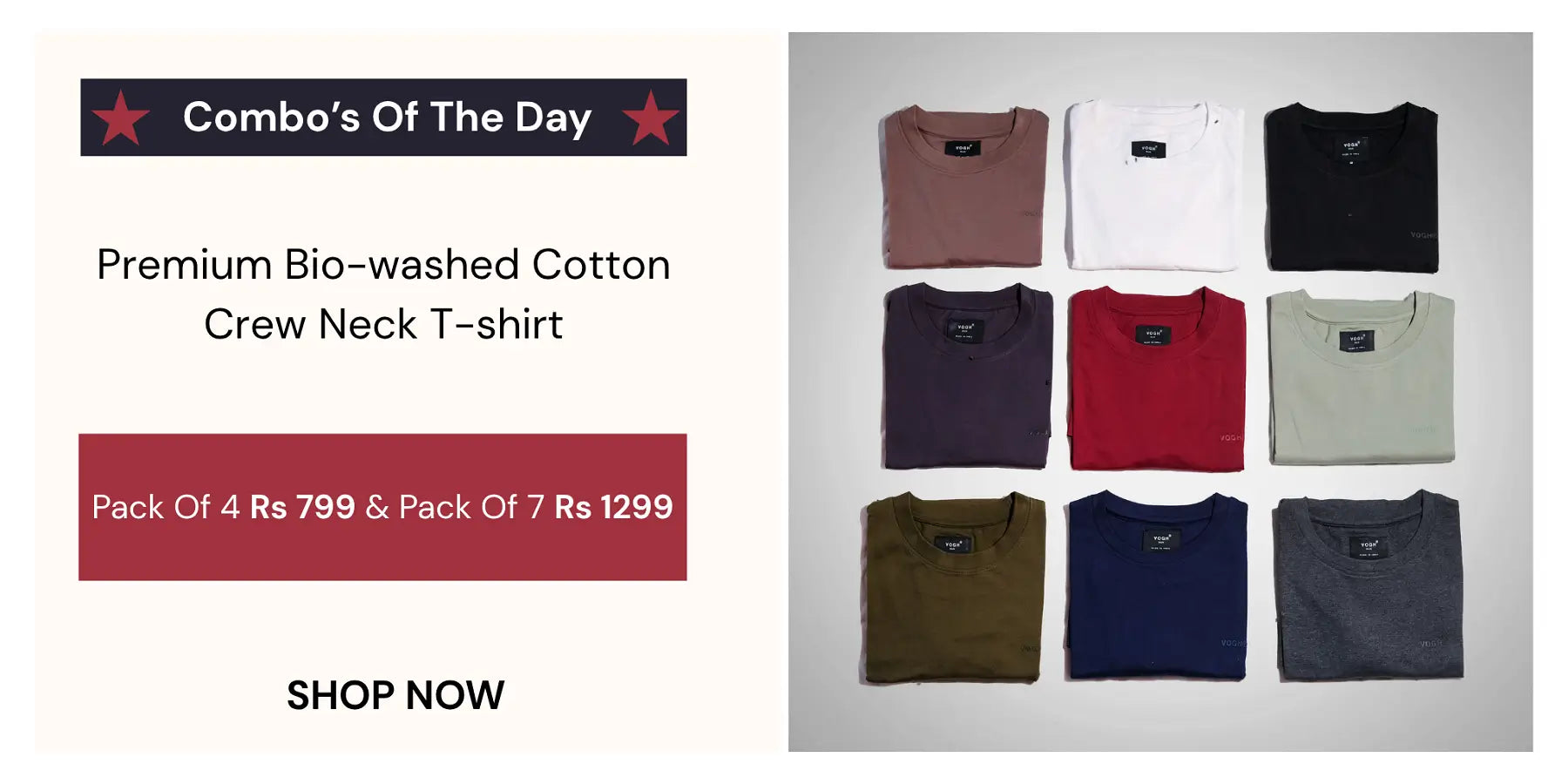 cotton t-shirt combo offer